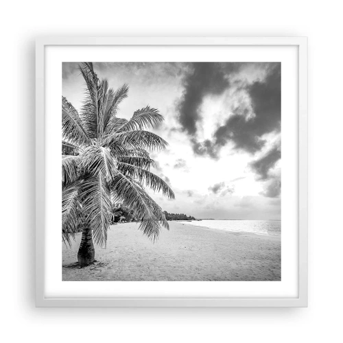 Poster in een witte lijst - Wanneer je verlangt naar eenzaamheid... - 50x50 cm