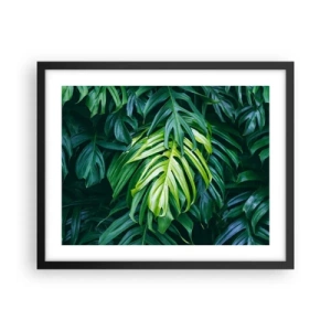 Poster in een zwarte lijst - Dompel jezelf onder in de frisheid - 50x40 cm