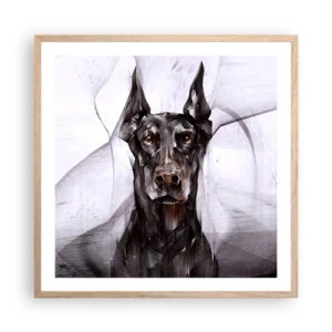 Een poster in een licht eiken lijst - Hooggeboren - 60x60 cm