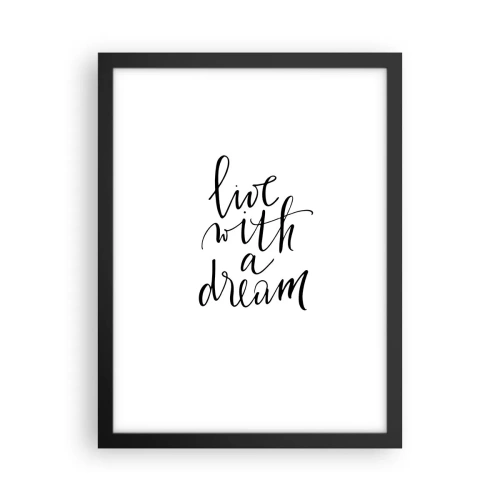 Poster in een zwarte lijst - Natuurlijk - 30x40 cm