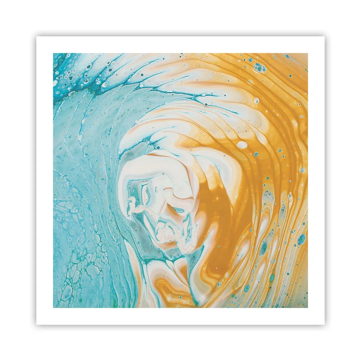 Poster - Pastel werveling - 60x60 cm
