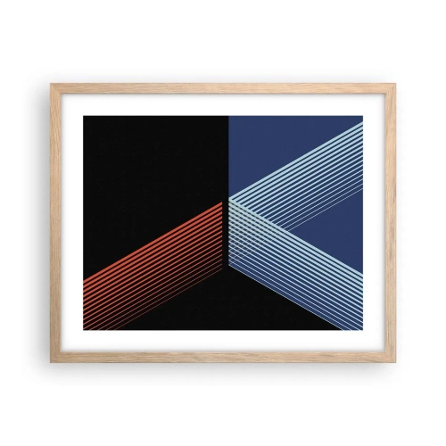 Een poster in een licht eiken lijst - Een eenvoudig verhaal - 50x40 cm