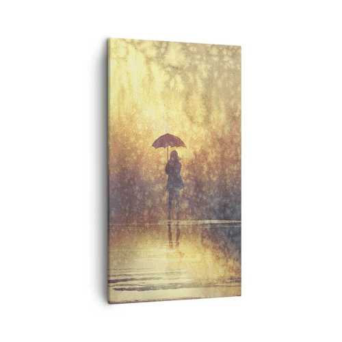 Schilderen op canvas - Ik voel dat iemand naar me kijkt - 45x80 cm