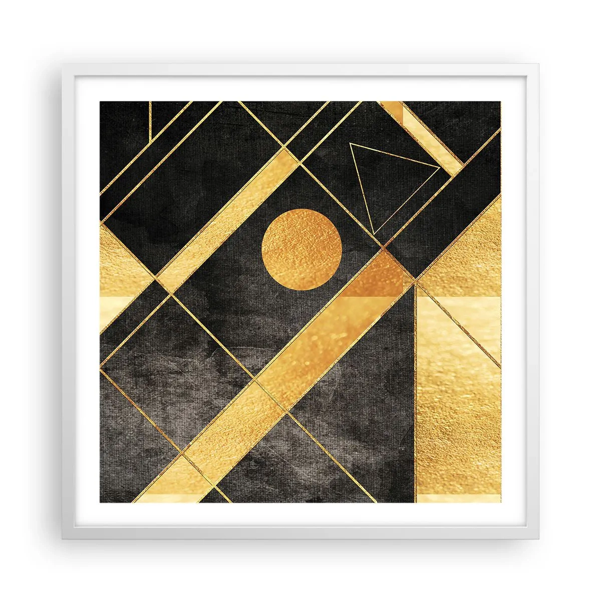 Poster in een witte lijst - De zon van de woestijn - 60x60 cm
