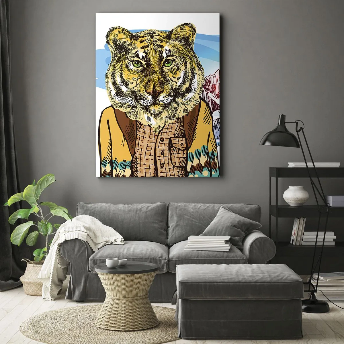 Schilderen op canvas - Niet zo wild als ze hem tekenen - 50x70 cm