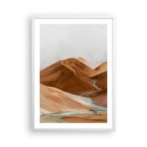Poster in een witte lijst - Naar de bron - 50x70 cm