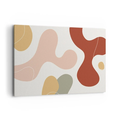 Schilderen op canvas - Kronkels of krullen? - 120x80 cm