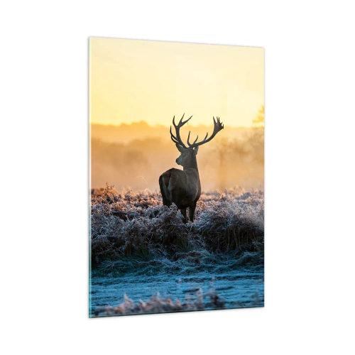 Schilderen op glas - Gekroond op zijn landgoed - 50x70 cm