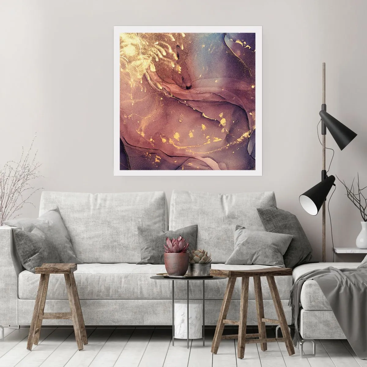 Poster - Materie en geest - 40x40 cm