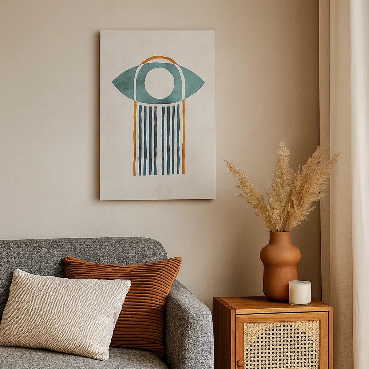 Schilderen op canvas - Tekens en rituelen - 50x70 cm