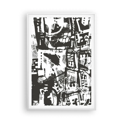 Poster in een witte lijst - Orde of chaos? - 70x100 cm