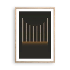 Een poster in een licht eiken lijst - Verken de duisternis - 50x70 cm