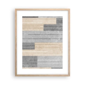 Een poster in een licht eiken lijst - Compositie: houd verticaal - 40x50 cm