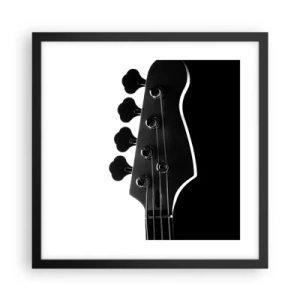 Poster in een zwarte lijst - Rock stilte - 40x40 cm