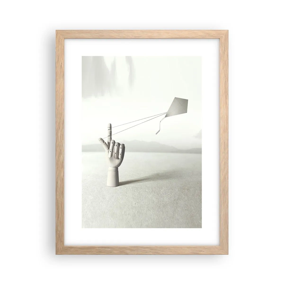 Een poster in een licht eiken lijst - Krachttest - 30x40 cm