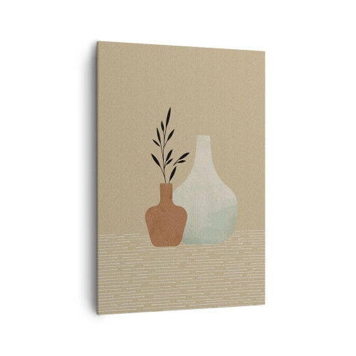 Schilderen op canvas - De vaas en zijn idee - 70x100 cm