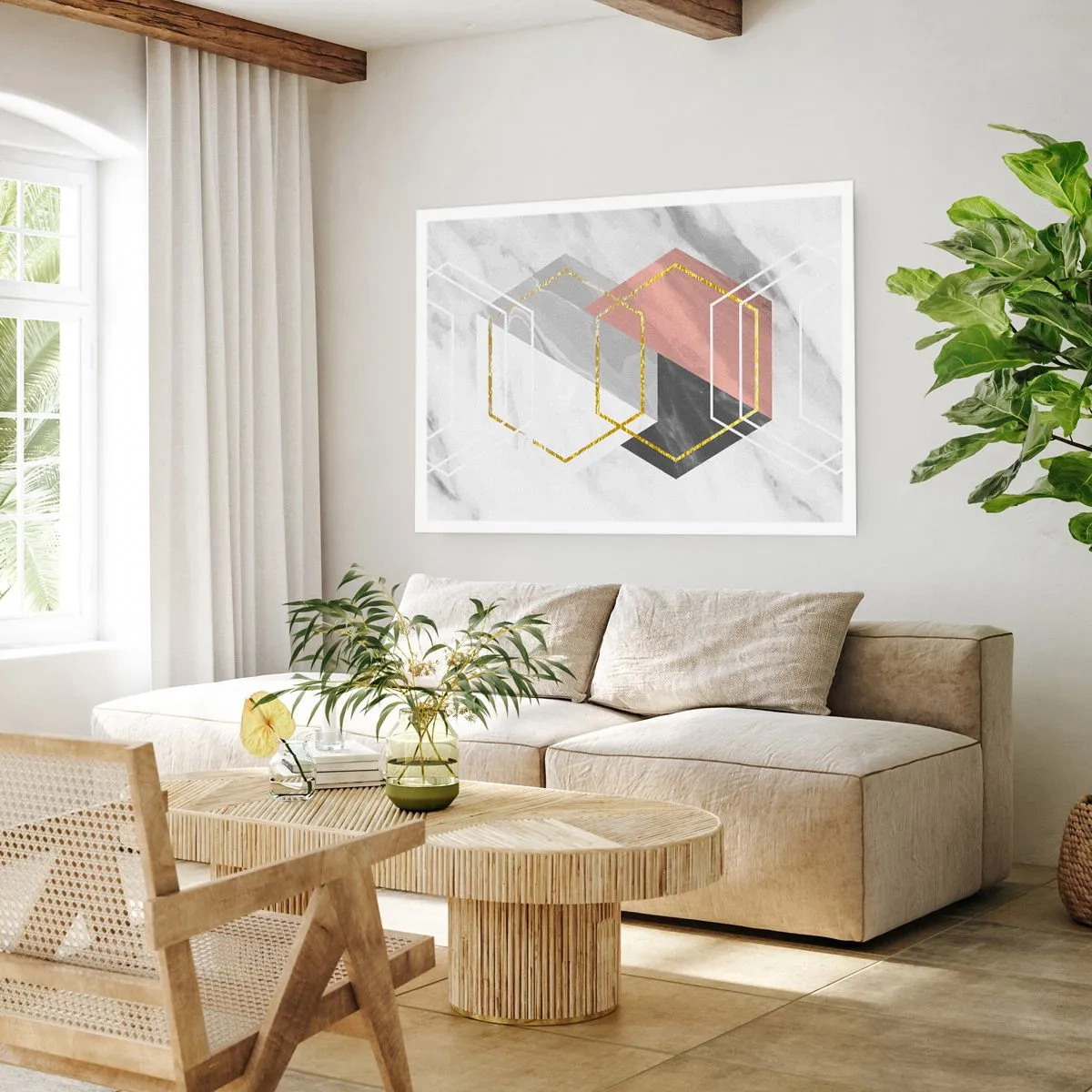 Poster - Keten samenstelling - 50x40 cm