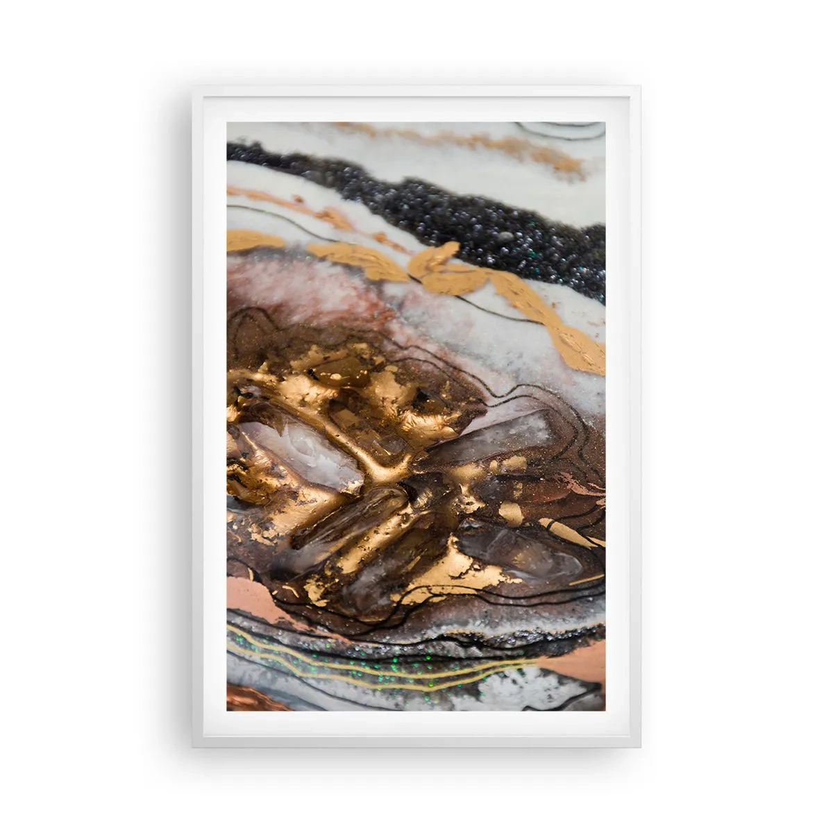 Poster in een witte lijst - Het element aarde - 61x91 cm