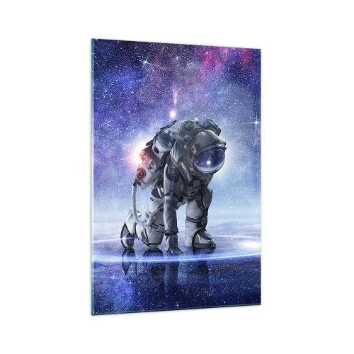 Schilderen op glas - De sterrenhemel boven mij - 70x100 cm