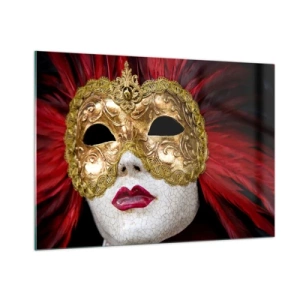 Schilderen op glas - De belofte van een carnavalsavontuur - 100x70 cm