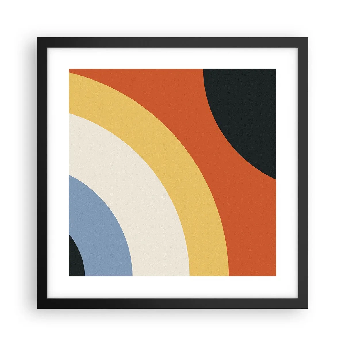 Poster in een zwarte lijst - Naar mezelf toe - 40x40 cm