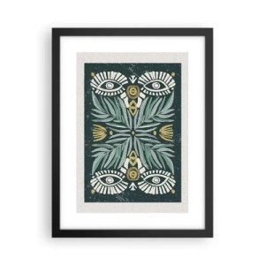 Poster in een zwarte lijst - Als een volksuitsnede - 30x40 cm