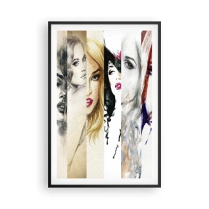 Poster in een zwarte lijst - En jij bent het altijd - 61x91 cm