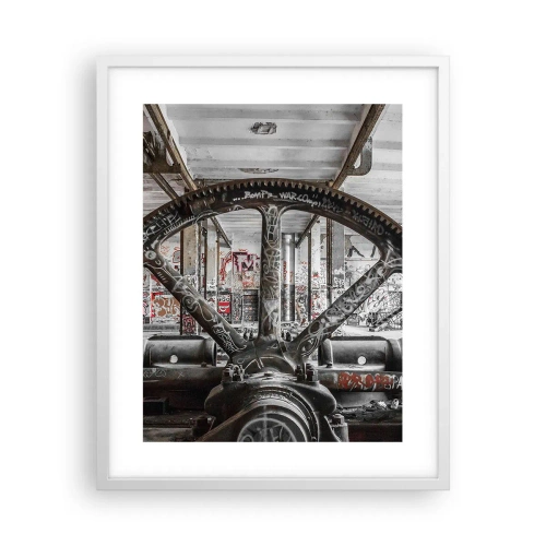 Poster in een witte lijst - Het geheime leven van de fabriek - 40x50 cm