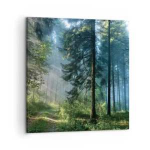 Schilderen op canvas - Stralend in de ochtend - 50x50 cm