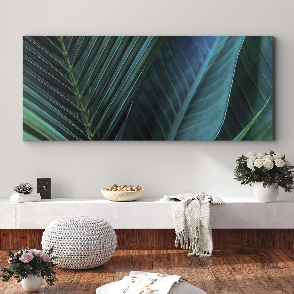 Schilderen op canvas - De anatomie van groen - 160x50 cm