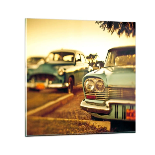 Schilderen op glas - Maar afwachten - 40x40 cm