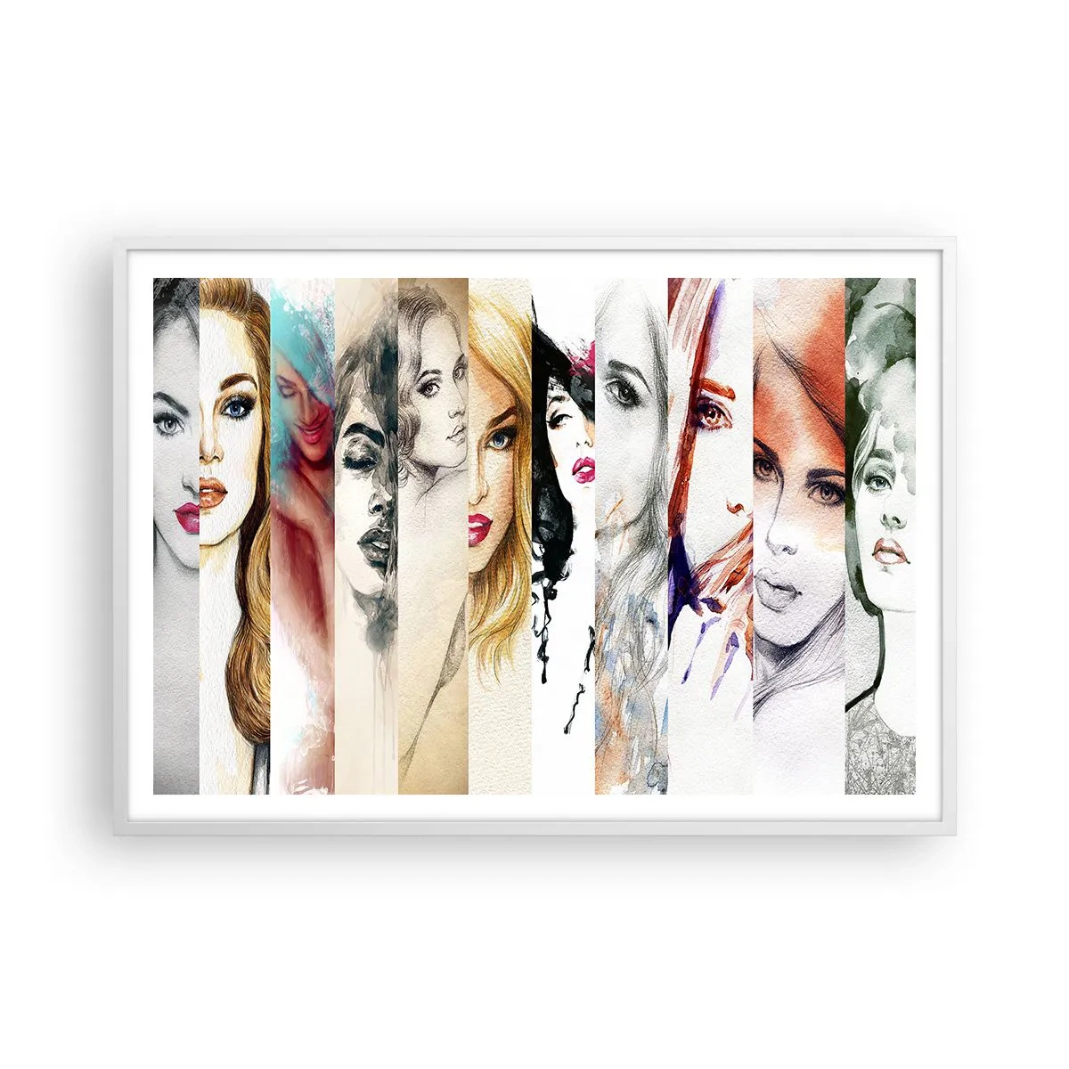 Poster in een witte lijst - En jij bent het altijd - 100x70 cm