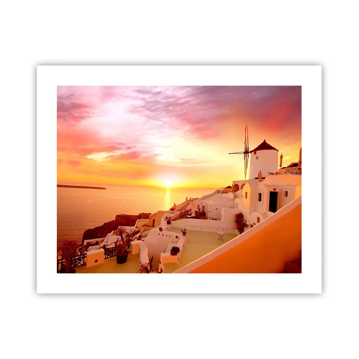 Poster - Spreiden in wit en goud  - 50x40 cm