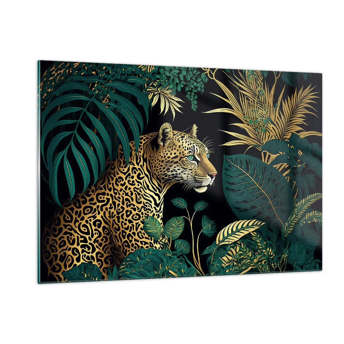 Schilderen op glas - Een gastheer in de jungle - 120x80 cm