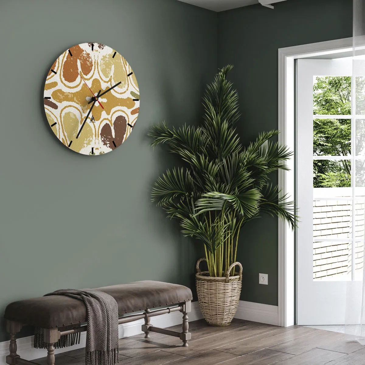 Wandklok - Klok - Sentimentele abstractie - 30x30 cm