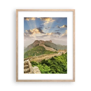 Een poster in een licht eiken lijst - Eeuwige grootheid - 40x50 cm