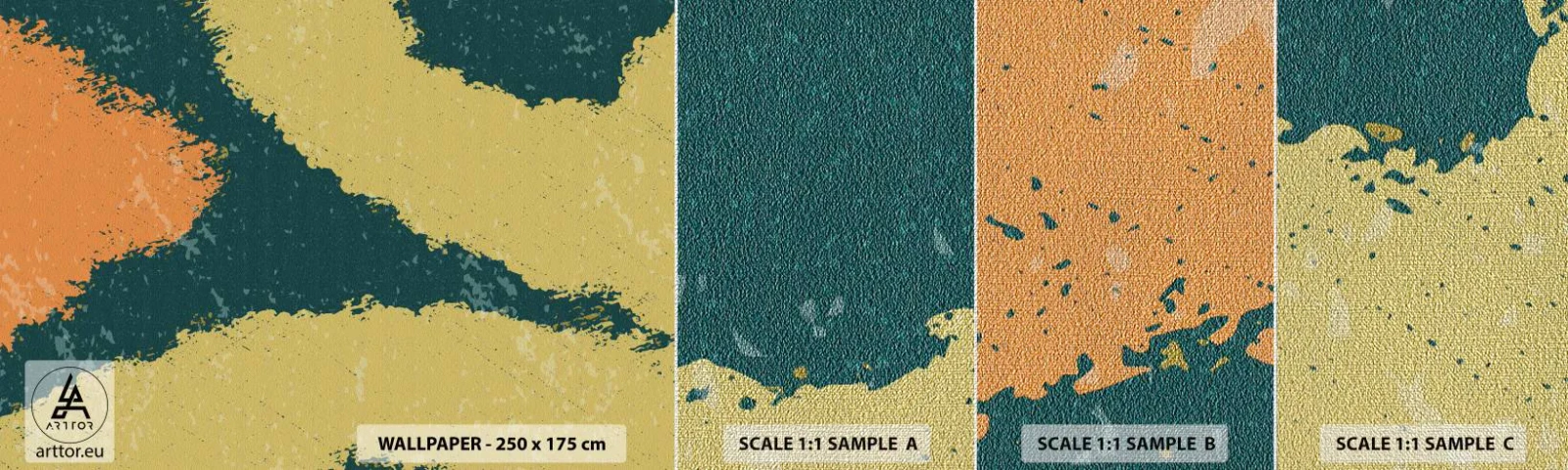 Fotobehang Monster Premium Canvas - Abstractie – langzame beweging - Abstractie, Deel, Op leeftijd - 100x30 cm