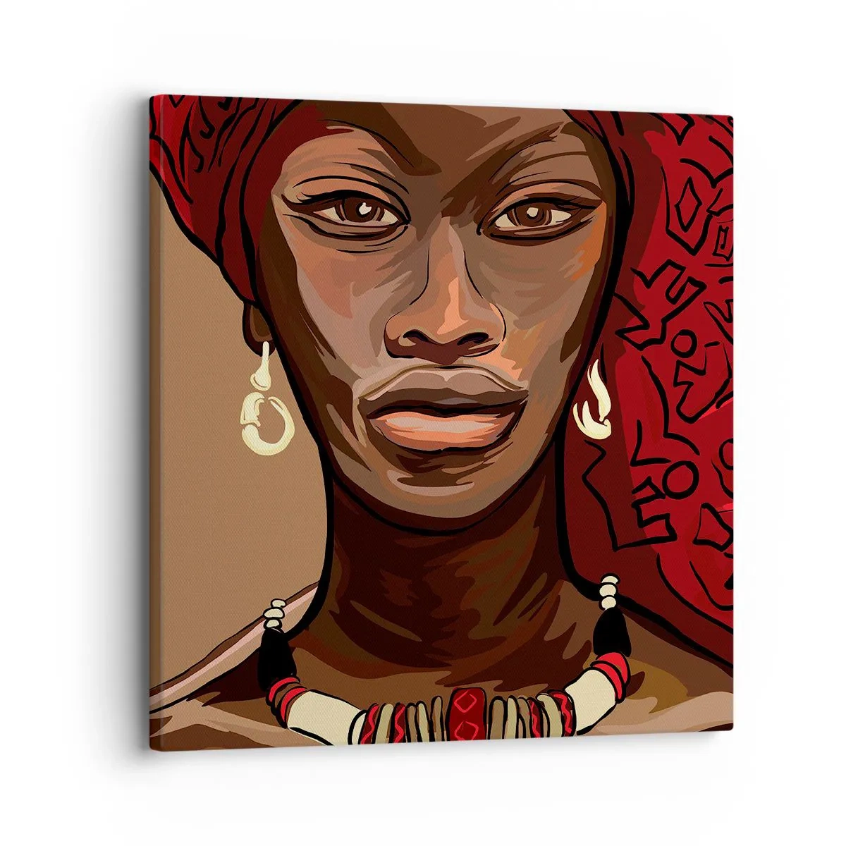 Schilderen op canvas - Ebbenhouten Venus - 30x30 cm