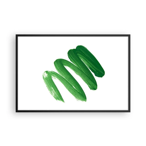 Poster in een zwarte lijst - Groene grap - 91x61 cm