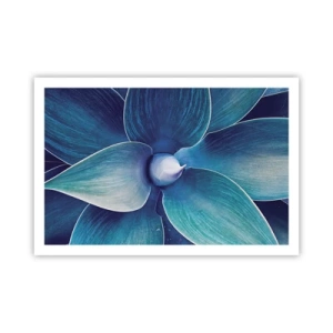 Poster - Blauw uit de lucht - 91x61 cm