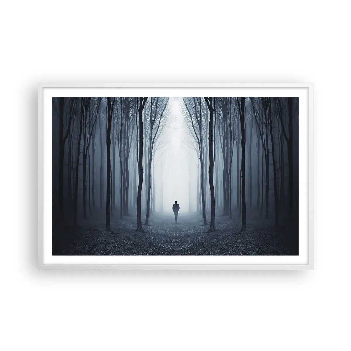 Poster in een witte lijst - En alles is eenvoudig en duidelijk - 91x61 cm