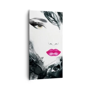 Schilderen op canvas - Aandacht! Femme fatale - 65x120 cm