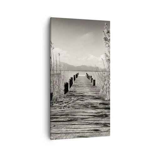 Schilderen op canvas - In de stilte van het gras - 55x100 cm