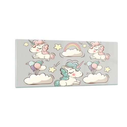 Schilderen op glas - Ze bestaan ​​zeker... - 100x40 cm