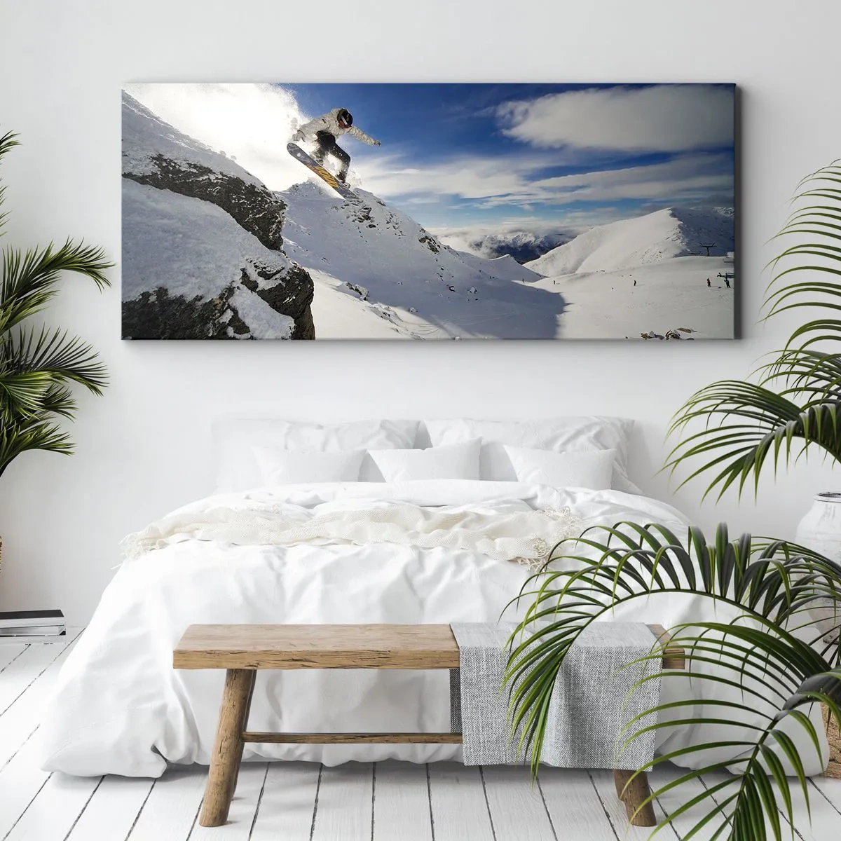Schilderen op canvas - Vrijheid zonder grenzen - 160x50 cm
