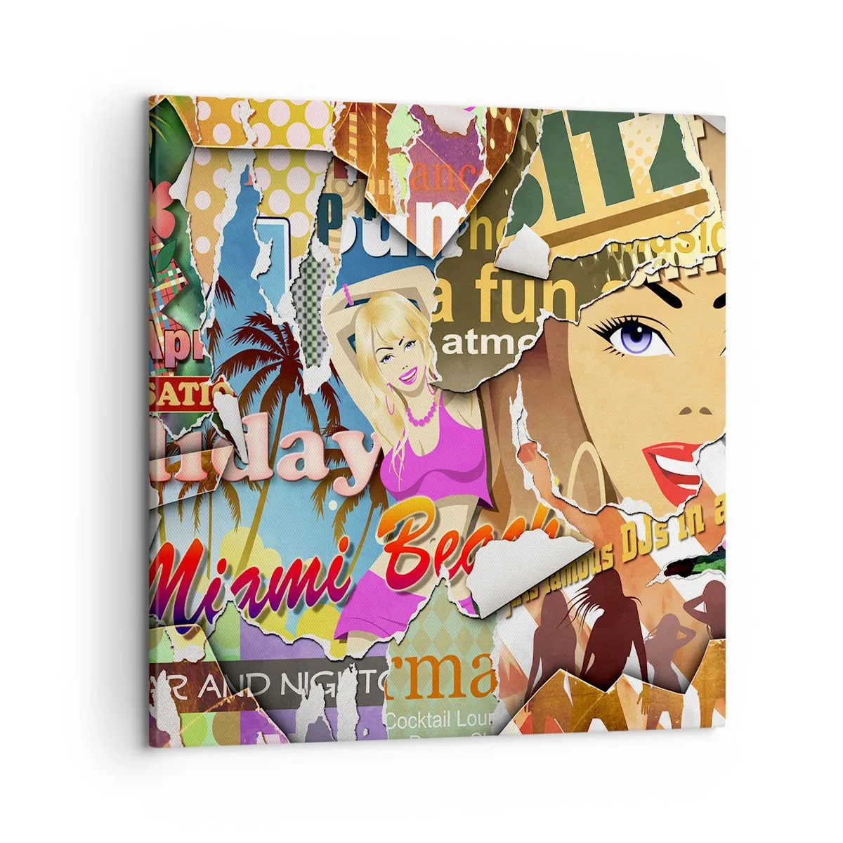 Schilderen op canvas - Zomerse flashbacks - 50x50 cm