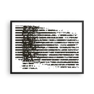 Poster in een zwarte lijst - Ritme en ruis - 70x50 cm