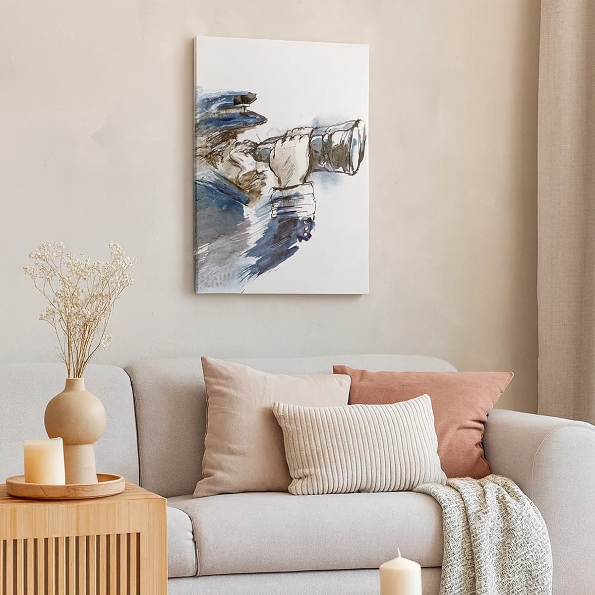 Schilderen op canvas - Tien op de schaal van Beaufort! - 50x70 cm