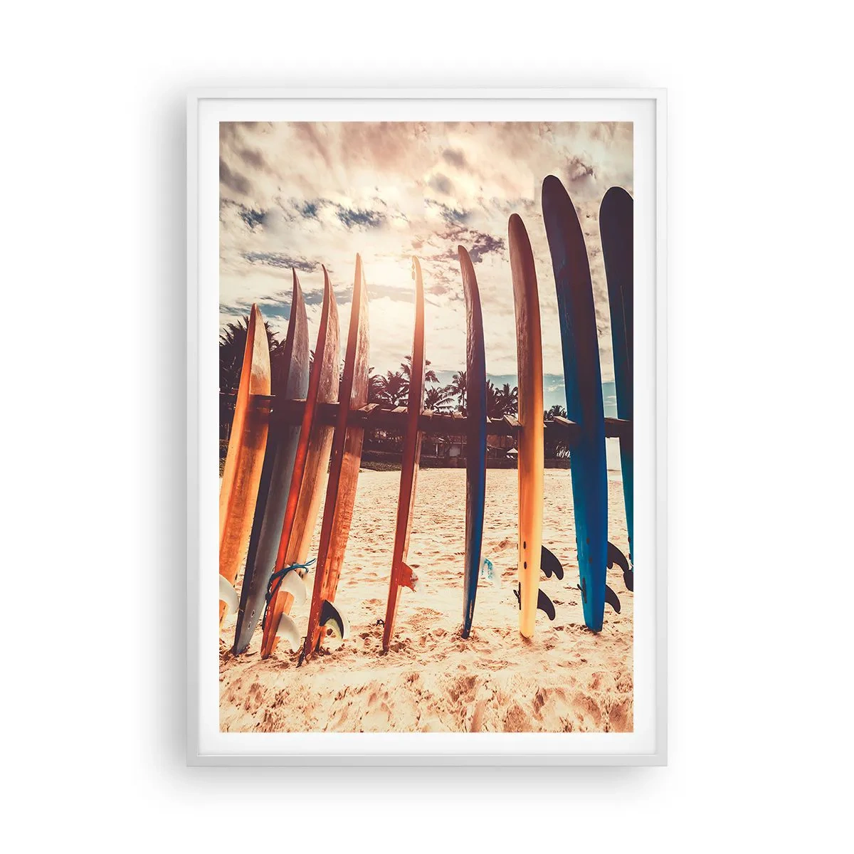 Poster in een witte lijst - Weltrusten, zie je morgen - 70x100 cm