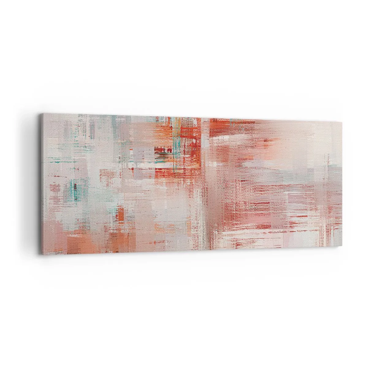 Schilderen op canvas - Vaag. Maar roze - 120x50 cm